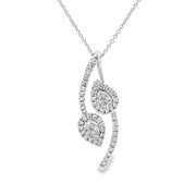 Bids.com .50ct Diamond Fashion Pendants 10KT White Gold Pendants