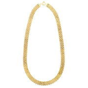 Bids.com 14k Yellow Gold Faceted Panther Link Chain Necklace Necklaces