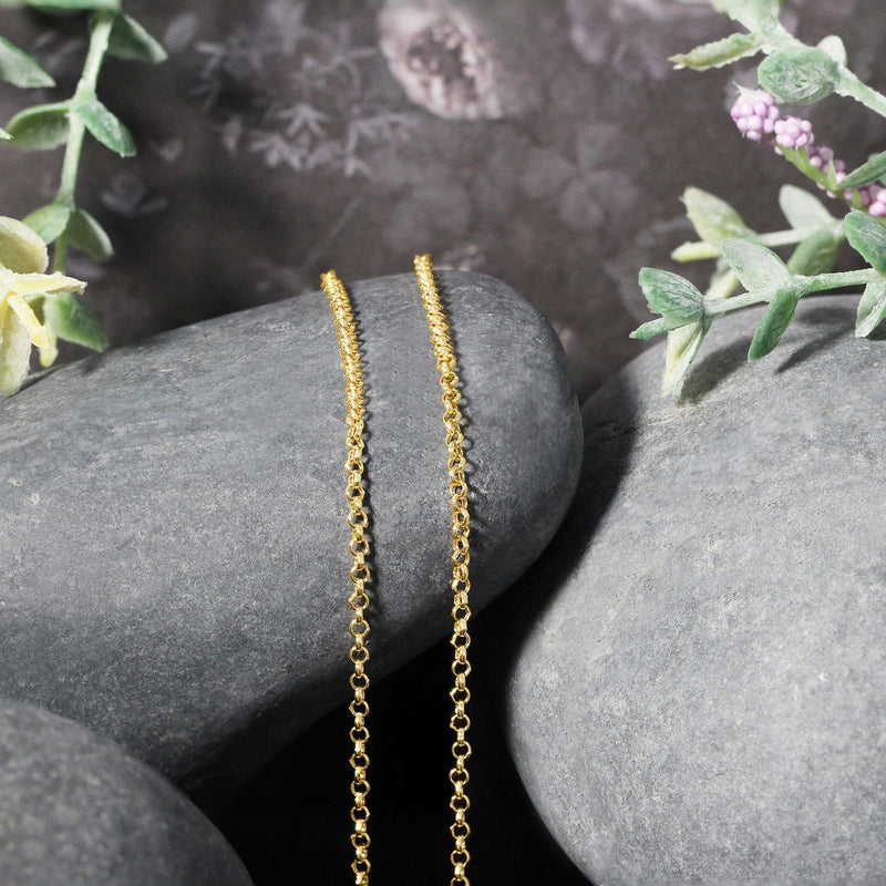 Bids.com 14k Yellow Gold Rolo Chain 1.9mm Necklaces