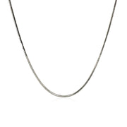 Bids.com Rhodium Plated 1.2mm Sterling Silver Snake Style Chain Necklaces