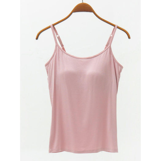 Adjustable Strap Modal Cami with Bra