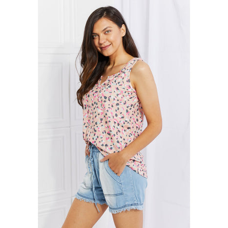 Heimish Surprise Party Printed Sleeveless Top