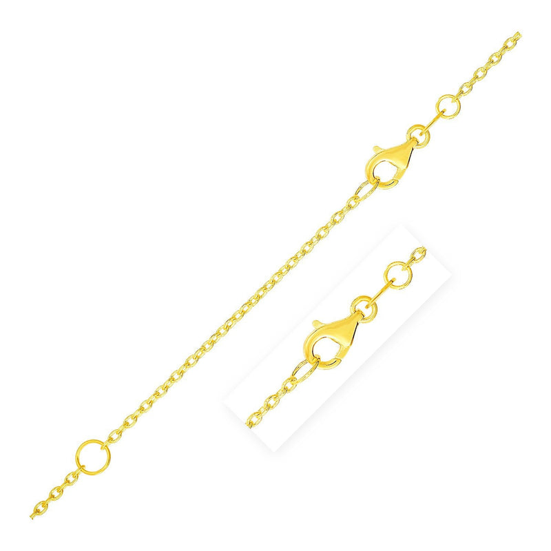 Bids.com Extendable Cable Chain in 14k Yellow Gold (1.5mm) Necklaces