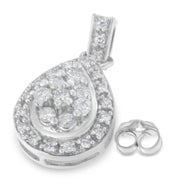 Bids.com 10k White Gold Round Cut Diamond Earrings (0.75 cttw, H-I Color, I1-I2 Clarity) Earrings