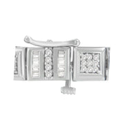 Bids.com 10K White Gold Round and Baguette Cut Diamond Bracelet (2.00 cttw, H-I Color, I2-I3 Clarity) Bracelets