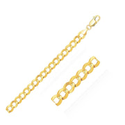 Bids.com 14k Yellow Gold Solid Curb Chain 10.0mm Necklaces