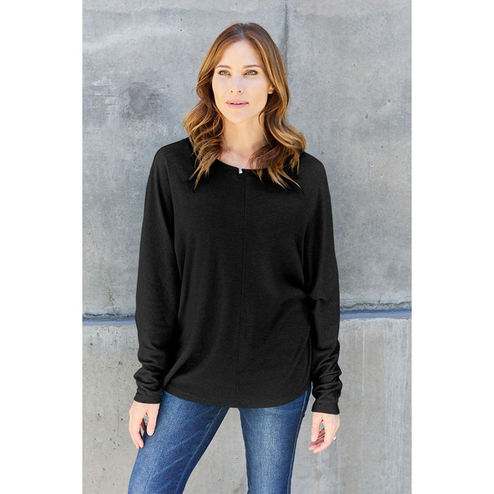 Double Take Round Neck Long Sleeve T-Shirt