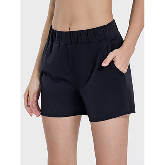 Elastic Waist Active Shorts