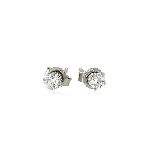 Bids.com 14k White Gold Diamond Four Prong Stud Earrings (1/4 cttw) Earrings