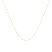 Bids.com Solid 10K Yellow Gold 0.5mm Slim and Dainty Unisex 18" Rope Chain Necklace Necklaces