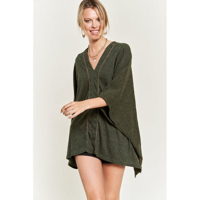 VNECK PONCHO TOP