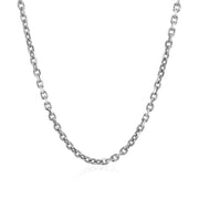 Bids.com 2.3mm 14k White Gold Diamond Cut Cable Link Chain Necklaces