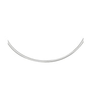 Bids.com 2.5mm 14k Two Tone Gold Reversible Omega Necklace Necklaces