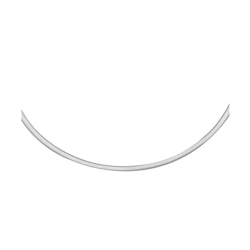 Bids.com 2.5mm 14k Two Tone Gold Reversible Omega Necklace Necklaces