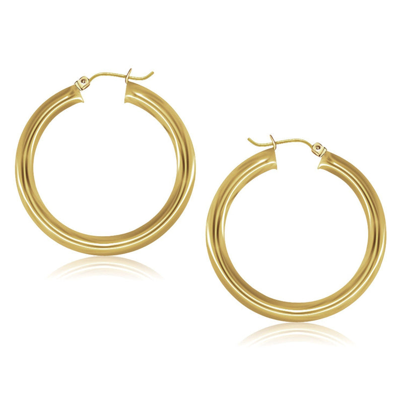 Bids.com 14k Yellow Gold Polished Hoop Earrings (40 mm) Earrings