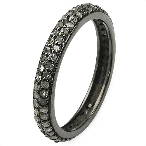Bids.com 0.67 Carat Genuine TLB Diamond .925 Sterling Silver Ring Rings