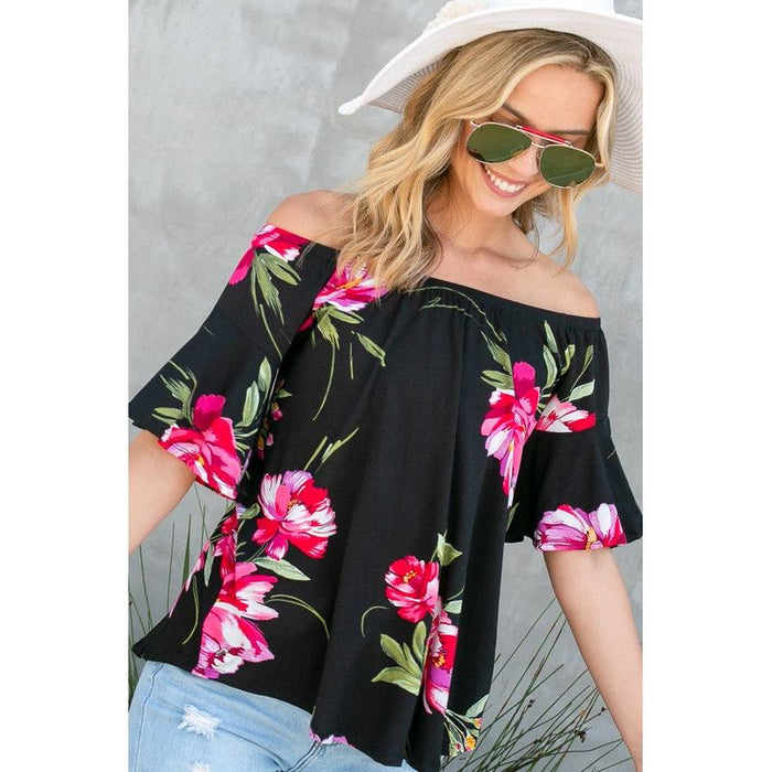 FLORAL OFF SHOULDER TOP