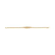 Bids.com 10K Yellow Gold 1/4 Cttw Round-Cut Diamond Basket Weave Rope Chain Style 7" Bracelet (H-I Color, I1-I2 Clarity) Bracelets