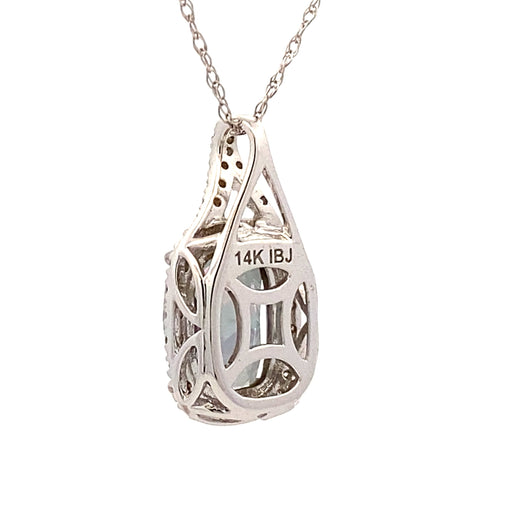 Bids.com Mystic Fire Topaz Fashion Pendants 14KT White Gold Pendants