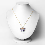 Bids.com 1.75 Carat Genuine Tanzanite and White Zircon .925 Sterling Silver Pendant Pendants