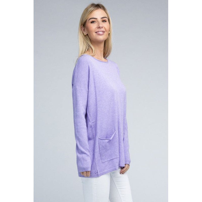 Viscose Front Pockets Sweater