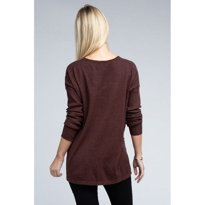 Viscose Front Pockets Sweater