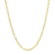 Bids.com 2.5mm 14k Yellow Gold Pendant Chain with Textured Links Necklaces