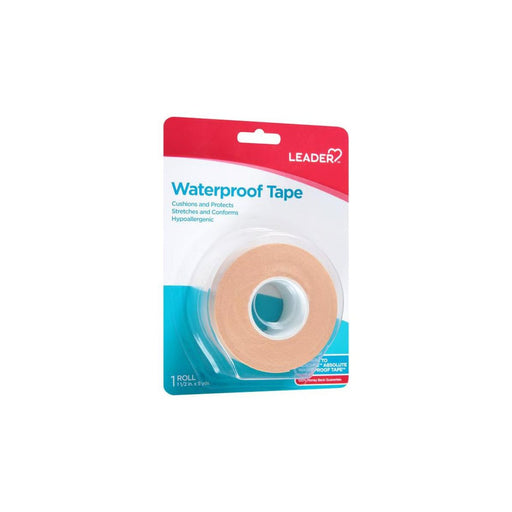 Leader Leader Waterproof Tape – Hypoallergenic First Aid Tape (1 1/2 in. x 5 yds.) Medical Tape & Bandages White Smoke