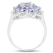 Bids.com 1.84 Carat Genuine Tanzanite .925 Sterling Silver Ring Rings