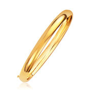 Bids.com Classic Bangle in 14k Yellow Gold (6.0mm) Bracelets