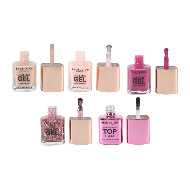 Profusion Cosmetics Shining Star Gel Effect Nail Polish Set Nail Polishes