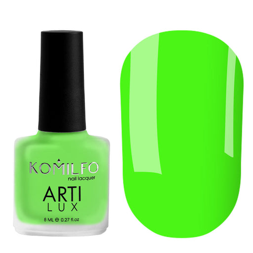 nbmsupply KOMILFO ARTILUX 032 NAIL REGULAR POLISH(NOT A GEL)(BRIGHT GREEN, NEON), 8 ML 222032