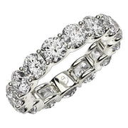 Bids.com Round Cut Lab Grown Diamond Eternity Ring in 14k White Gold (5 cttw FG/VS2) Rings