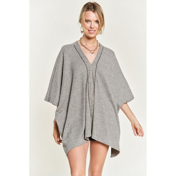 VNECK PONCHO TOP