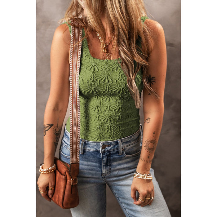 Square Neck Wide Strap Tank