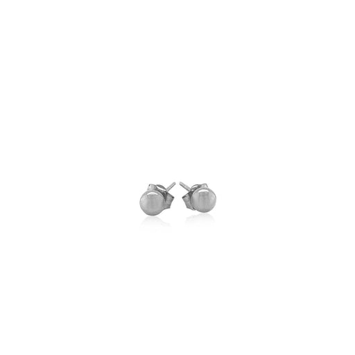 Bids.com 14k White Gold Round Stud Earrings (4.0 mm) Earrings