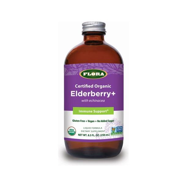 Cozy Farm - Flora Elderberry Plus Immune Support Liquid - 8.5 Fl Oz