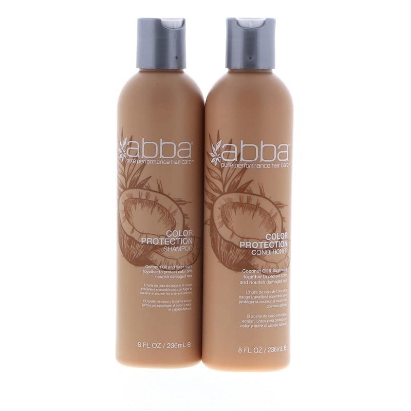 VIP Extensions ABBA Pure Color Protect Shampoo + Conditioner, 8 oz Shampoo & Conditioner Rosy Brown