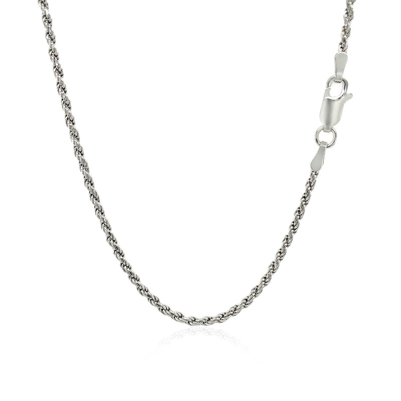 Bids.com Sterling Silver 1.8mm Diamond Cut Rope Style Chain Necklaces