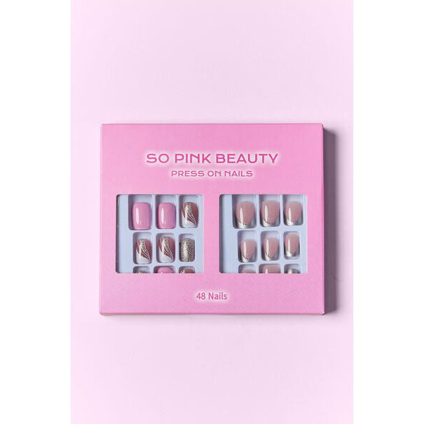 Mill's Beauty Supply SO PINK BEAUTY Press On Nails, 2 Packs