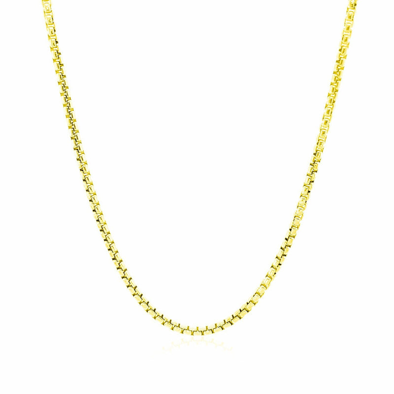 Bids.com 14k Yellow Gold Round Box Chain 1.7mm Necklaces