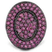Bids.com 3.11 Carat Genuine Ruby .925 Sterling Silver Ring Rings