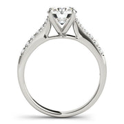 Bids.com 14k White Gold Round Cut Diamond Engagement Ring  (1 5/8 cttw) Rings