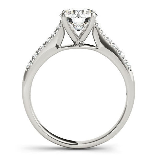Bids.com 14k White Gold Round Cut Diamond Engagement Ring  (1 5/8 cttw) Rings