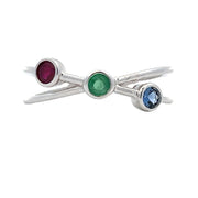 Bids.com .31ct Sapphire Ruby Ring 14KT White Gold Rings