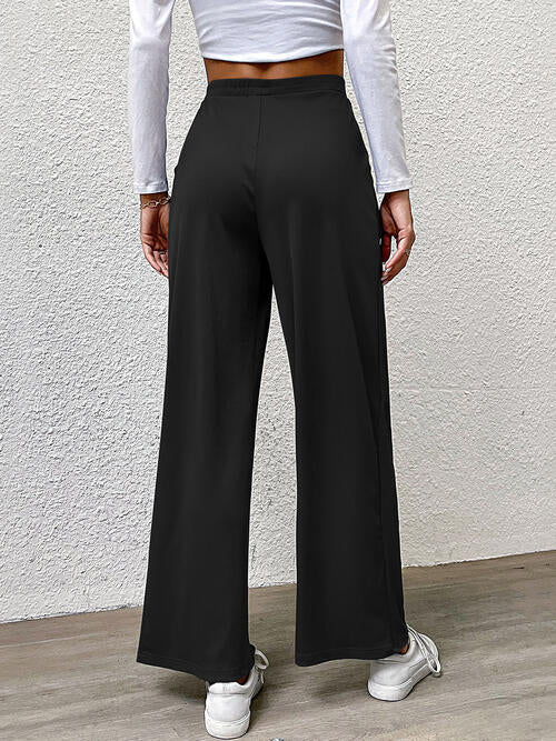 High Waist Straight Pants by VYSN