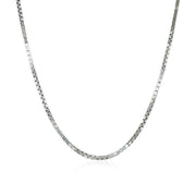 Bids.com 14k White Gold Classic Box Chain 1.1mm Necklaces