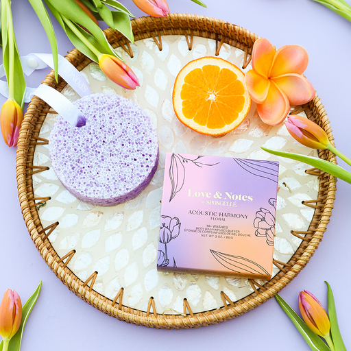Spongellé Acoustic Harmony | Love & Notes Body Buffer Body Wash Infused Buffer