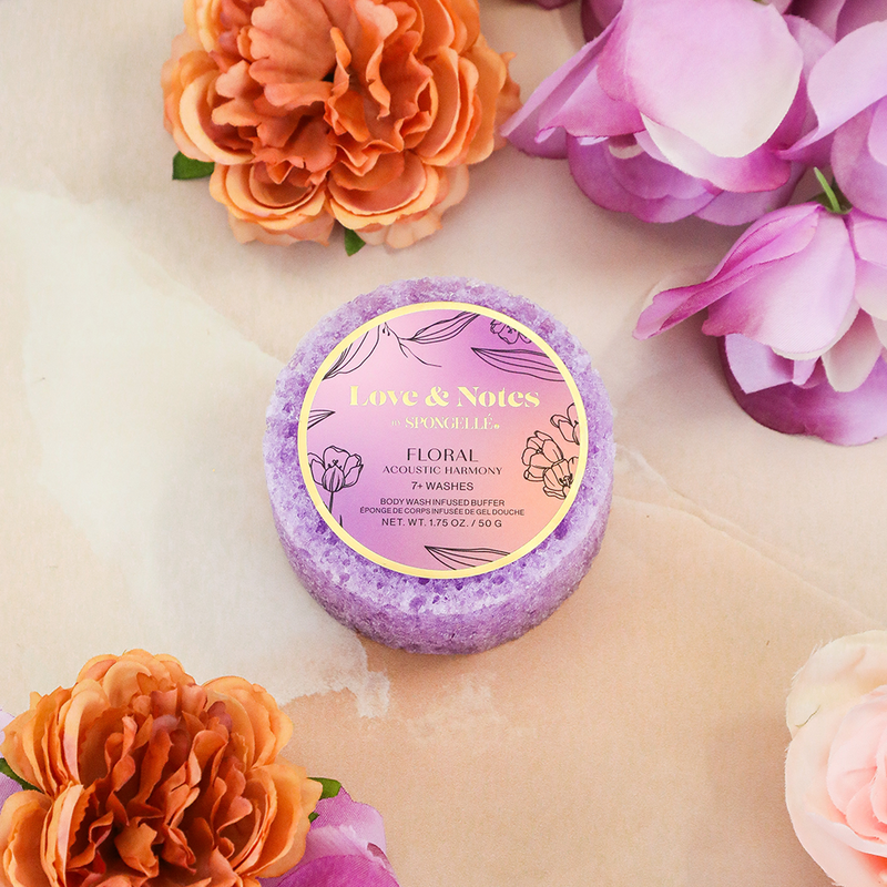 Spongellé Acoustic Harmony | Love & Notes Spongette Body Wash Infused Buffer