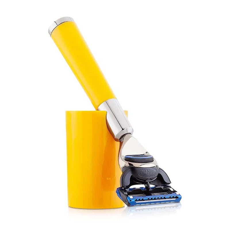 Nava Beauty Acqua di Parma Barbiere Yellow Shaving Razor Grooming White Smoke Default Title